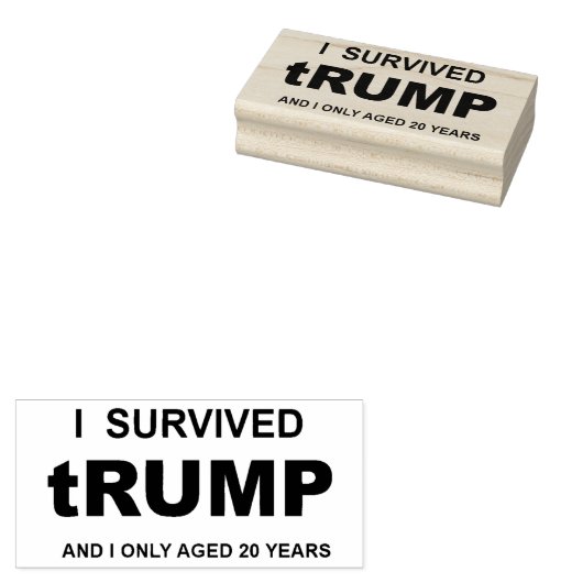I Survived tRUMP ラバースタンプ (押印)