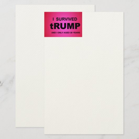 I Survived tRUMP 便箋 (正面/裏面)