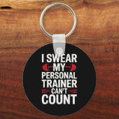 I Swear My Trainer Can't Count Gym キーホルダー (正面)