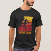 I Sweat Chalk Graphic Bouldering Mountaineering Cl Tシャツ (正面)