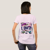I SWIM PERSONALIZED LADIES T-SHIRT TEMPLATE Tシャツ (裏面フル)
