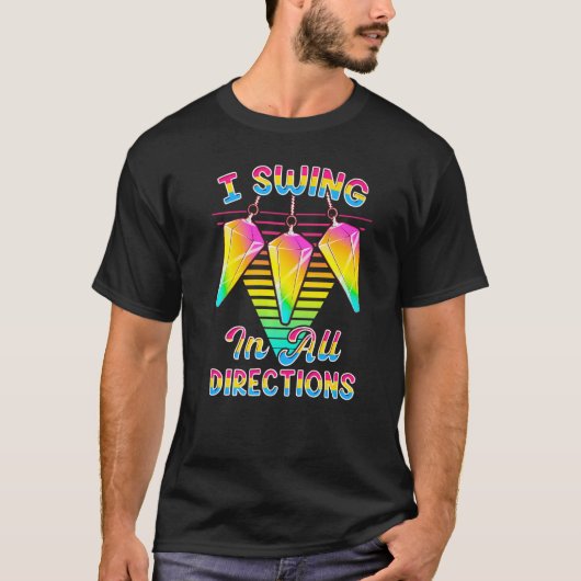 I Swing in all Directions LGBTQ+ Pansexual Pride P Tシャツ (正面)