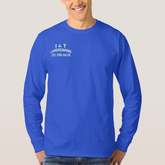 I&Tランドスケープ メンズ ロングスリーブ Tシャツ (正面)