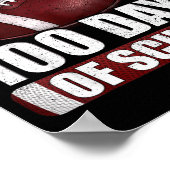 I Tackled 100 Day Of School Football 100th Days Te ポスター (角)