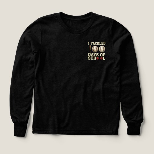 I Tackled 100 Days of School, Baseball Design (デザイン正面)