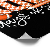 I Tackled 100 Days Of School Football Boy Girl Tea ポスター (角)