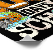 I Tackled 100 Days Of School Football Ice Cream Dr ポスター (角)