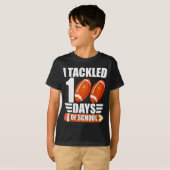 I Tackled 100 Days Of School For Teacher Kids Boys Tシャツ (正面フル)