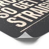 I Talk In Circles So Get It Straight Funny Sarcast ポスター (角)