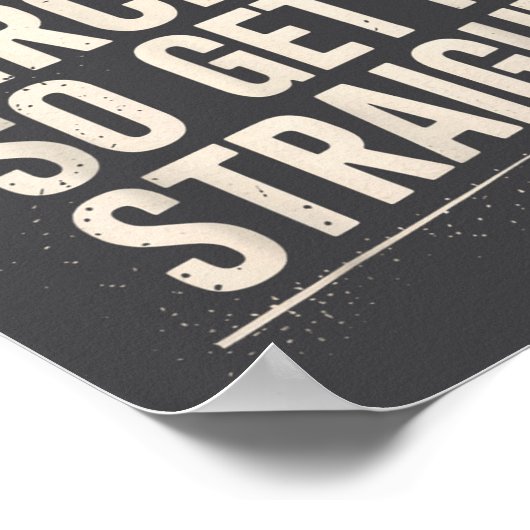 I Talk In Circles So Get It Straight Funny Sarcast ポスター (角)