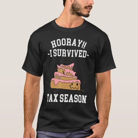I Tax 生き延び Season Girls Accountant Employee Ap Tシャツ (正面)