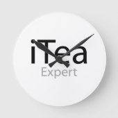 i Tea エキスパート ラウンド壁時計 (正面)