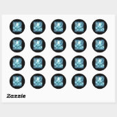 I Teabag Npcs For Dopamine- Funny Hard Skeleton Ga ラウンドシール (シート)