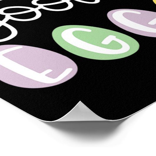 I Teach Good Eggs School Easter Bunny Eggs Easter  ポスター (角)