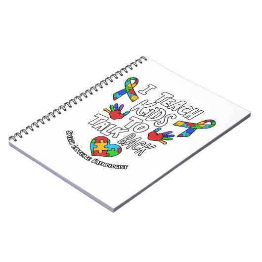 I Teach Kids To Talk Back Speech Language Therapy ノートブック (左側)