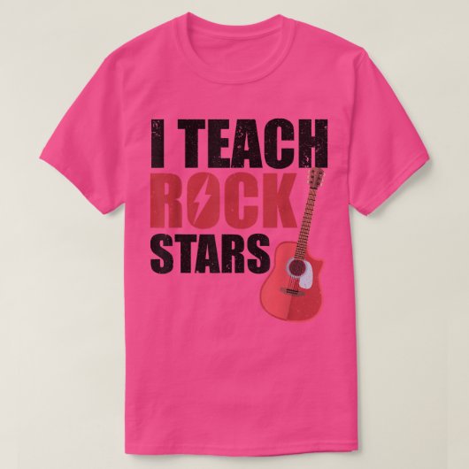 I Teach RockstarsFunny Band Orchestra Music Teache Tシャツ (デザイン正面)