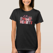 I Teach Sweet Hearts Leopard Teacher Valentine's D Tシャツ (正面)