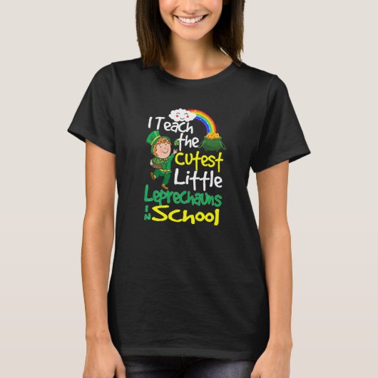 I Teach The Cutest Little Leprechauns In School Gi Tシャツ (正面)