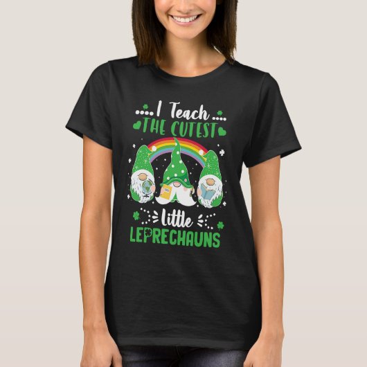 I Teach The Cutest Little Leprechauns T  School Cu Tシャツ (正面)