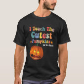 I Teach The Cutest Pumpkins In The Patch Retro Tea Tシャツ (正面)