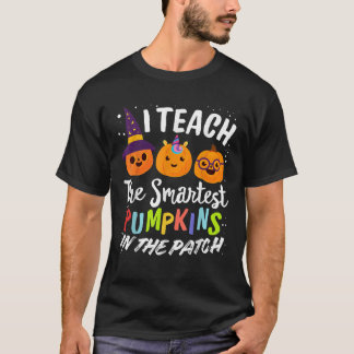 I Teach The Smartest Pumpkins The Patch Teacher Fa Tシャツ
