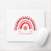 I Teach The Sweetest Hearts Rainbow Teacher Valent マウスパッド (マウス)