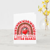 I Teach The Sweetest Little Heart Funny Valentine  カード (黄色い花)