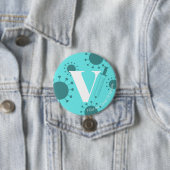 I the 得 Covid-19 Vaccine Light Aqua 缶バッジ (インサイチュ)