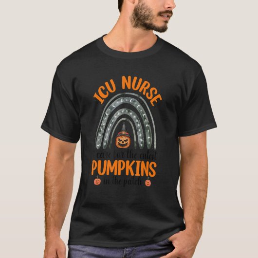 I The Cutest 気に Pumpkins Icuナースハロウィンライ Tシャツ (正面)