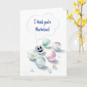 I Think You are Marbellous Greeting Card カード (黄色い花)