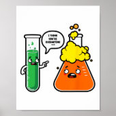 I Think You're Overreacting Science Teacher Back T ポスター (正面)