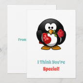 I Think You're Special Penguin Printable  シーズンカード (正面/裏面)
