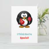 I Think You're Special Penguin Printable  シーズンカード (スタンド正面)