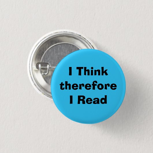 I ThinkthereforeIの読書 缶バッジ (正面&裏面)