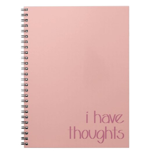 I Thoughts シンプル Journal ノートブック (正面)