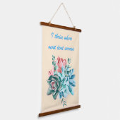 I Thrive Where Most Dont Survive 吊り下げ型タペストリー (傾斜あり)