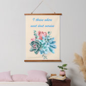 I Thrive Where Most Dont Survive 吊り下げ型タペストリー (寝室)