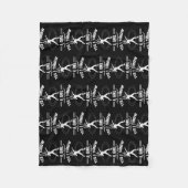 I Throw Like A Girl Shot Put Track And Field フリースブランケット (正面)