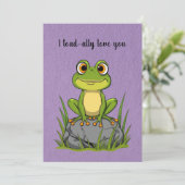 I toad-ally love you - Cartoon toad on a rock シーズンカード (スタンド正面)