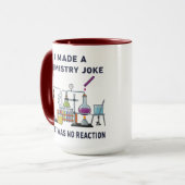 I Told a Chemistry Joke – There Was No Reaction マグカップ (正面左)