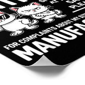 I Told My Daughter To Watch Her Attitude Funny Cat ポスター (角)