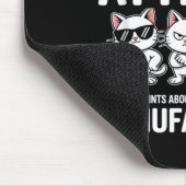 I Told My Daughter To Watch Her Attitude Funny Cat マウスパッド (コーナー)