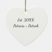 I Tolerate You - Custom Funny Couples Christmas セラミックオーナメント (裏面)