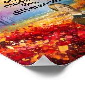 I took the road less traveled,  ポスター (角)