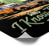 I Tow Things And I Know Things Funny Hiking Father ポスター (角)