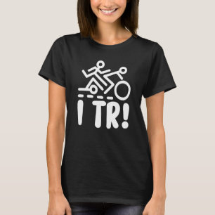 I TrトリアスリートスイミングランニングサイクリングのレースT Tシャツ