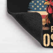 I Traded My Rifle For Roosters Veteran Chicken Far マウスパッド (コーナー)