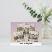 I Travel... With My Books!  ポストカード (スタンド正面)