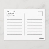 I Travel... With My Books!  ポストカード (裏面)