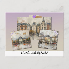 I Travel... With My Books!  ポストカード